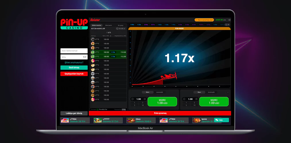 Pin Up-da Onlayn Aviator Oyunu haqqında məlumat