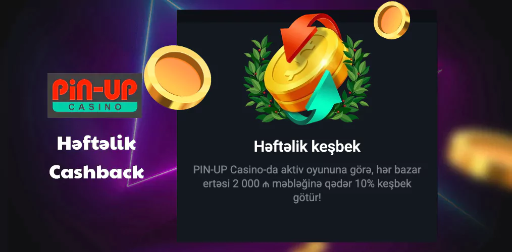 Pin Up Weekly Cashback haqqında məlumat