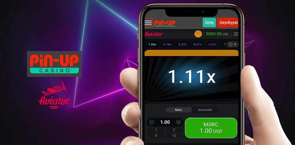 Pin Up aviator oyununu onlayn oynamaq üçün təlimat