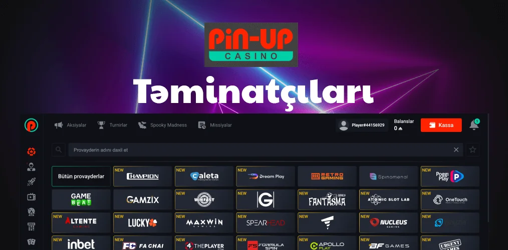 Pin Up Casino Oyunları Proqram Təminatçıları haqqında məlumat